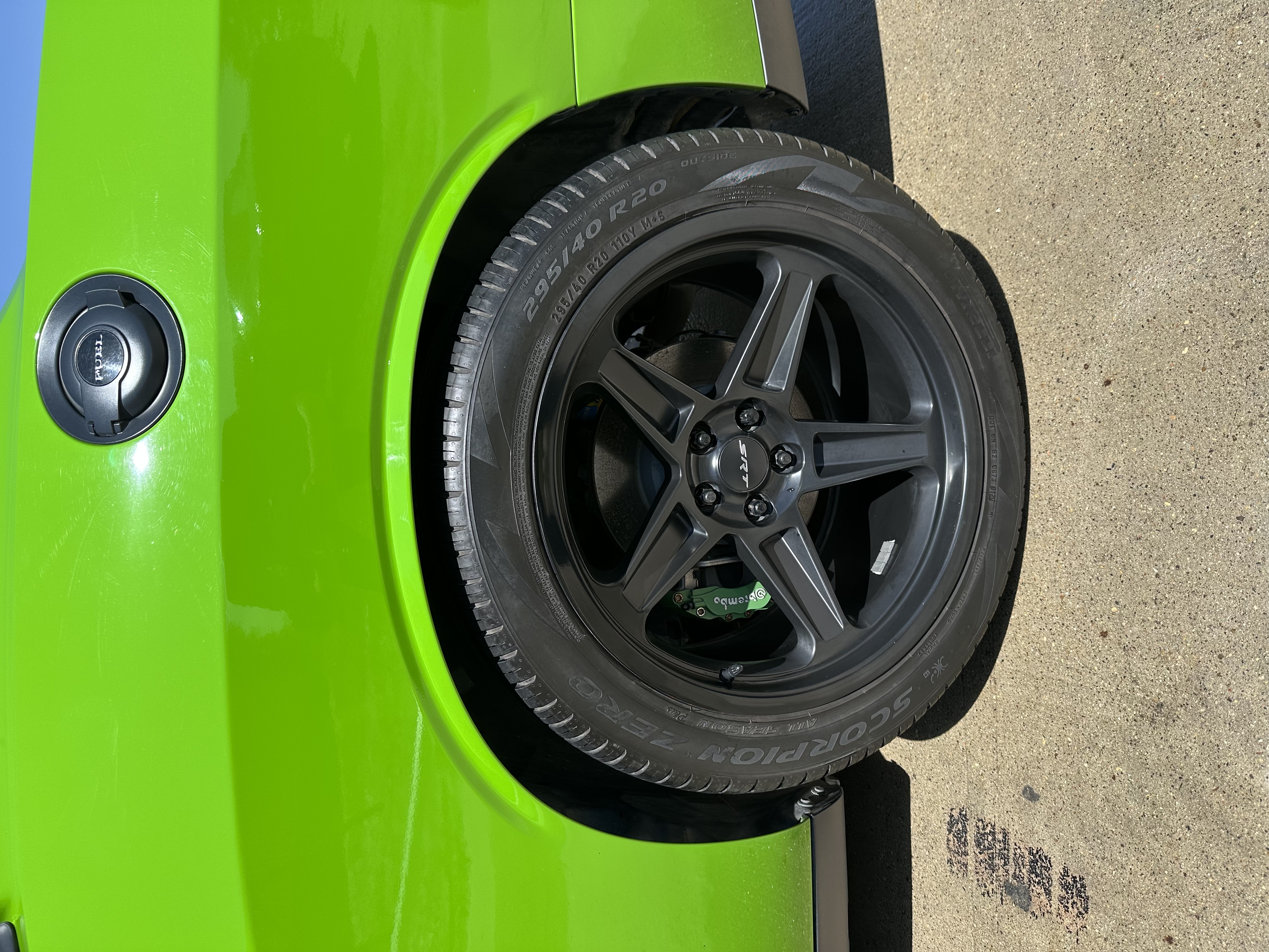 Challenger wheel and tire detail