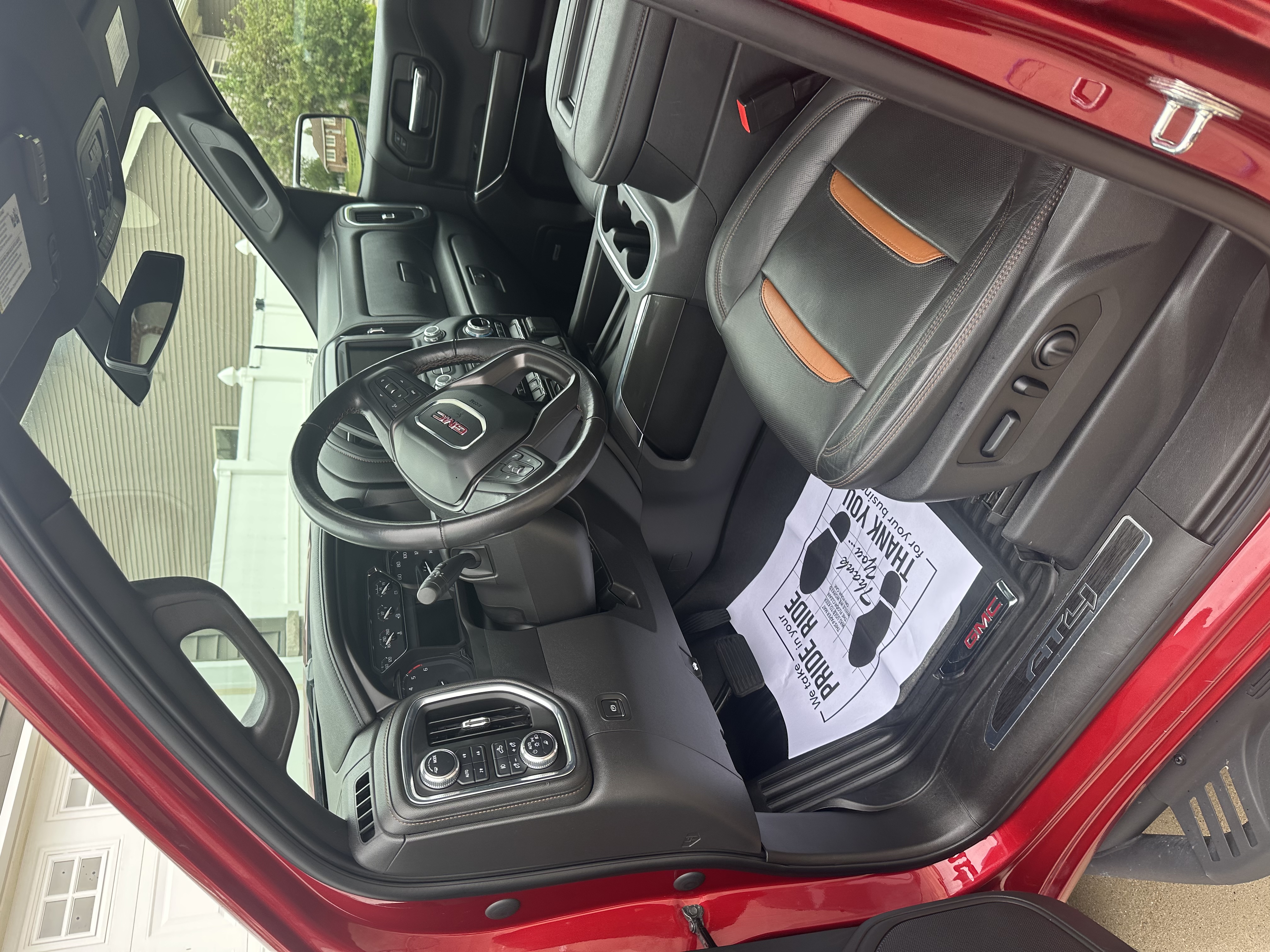 Clean GMC Sierra interior detail