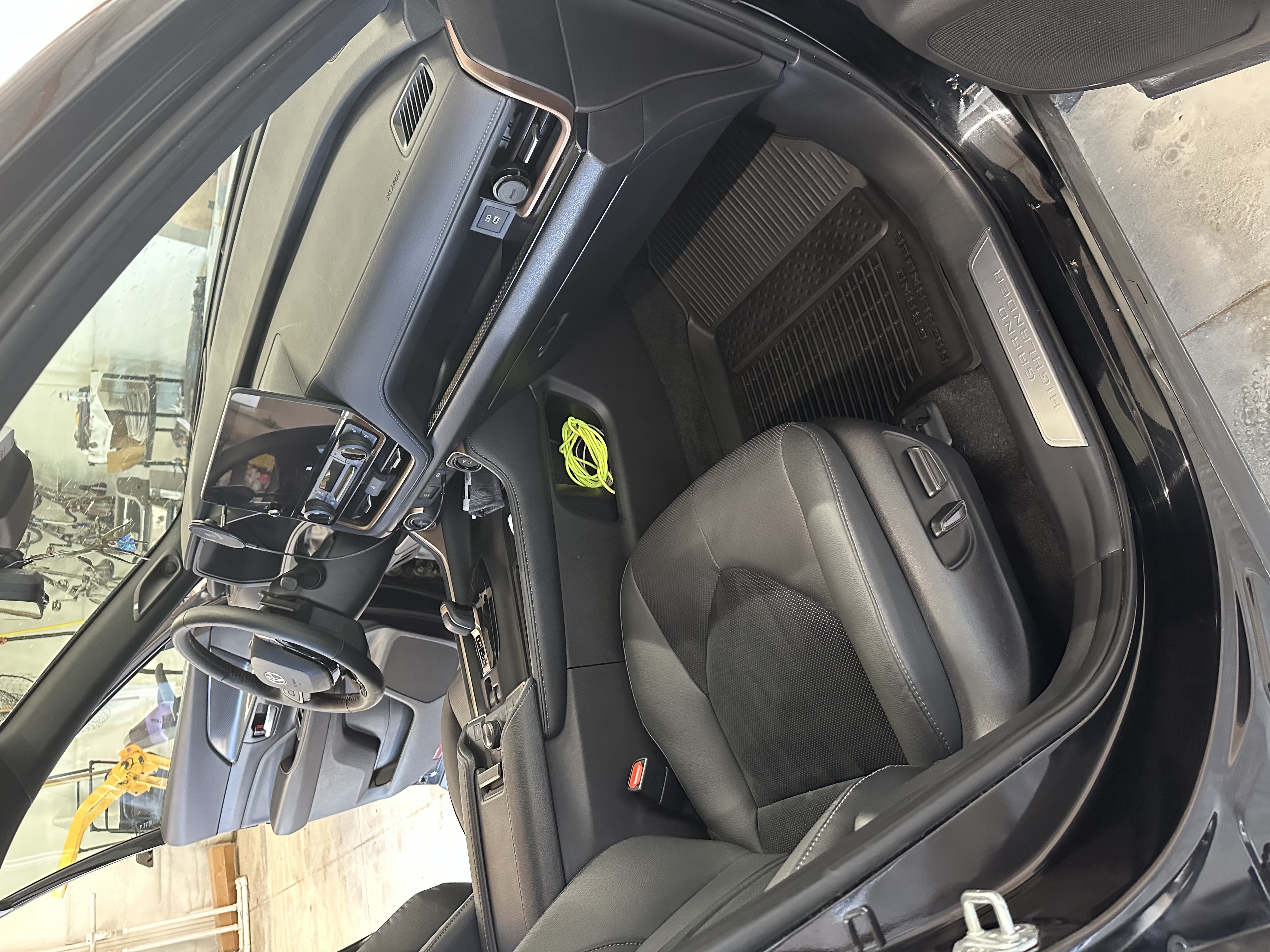 Clean Toyota Grand Highlander interior detail