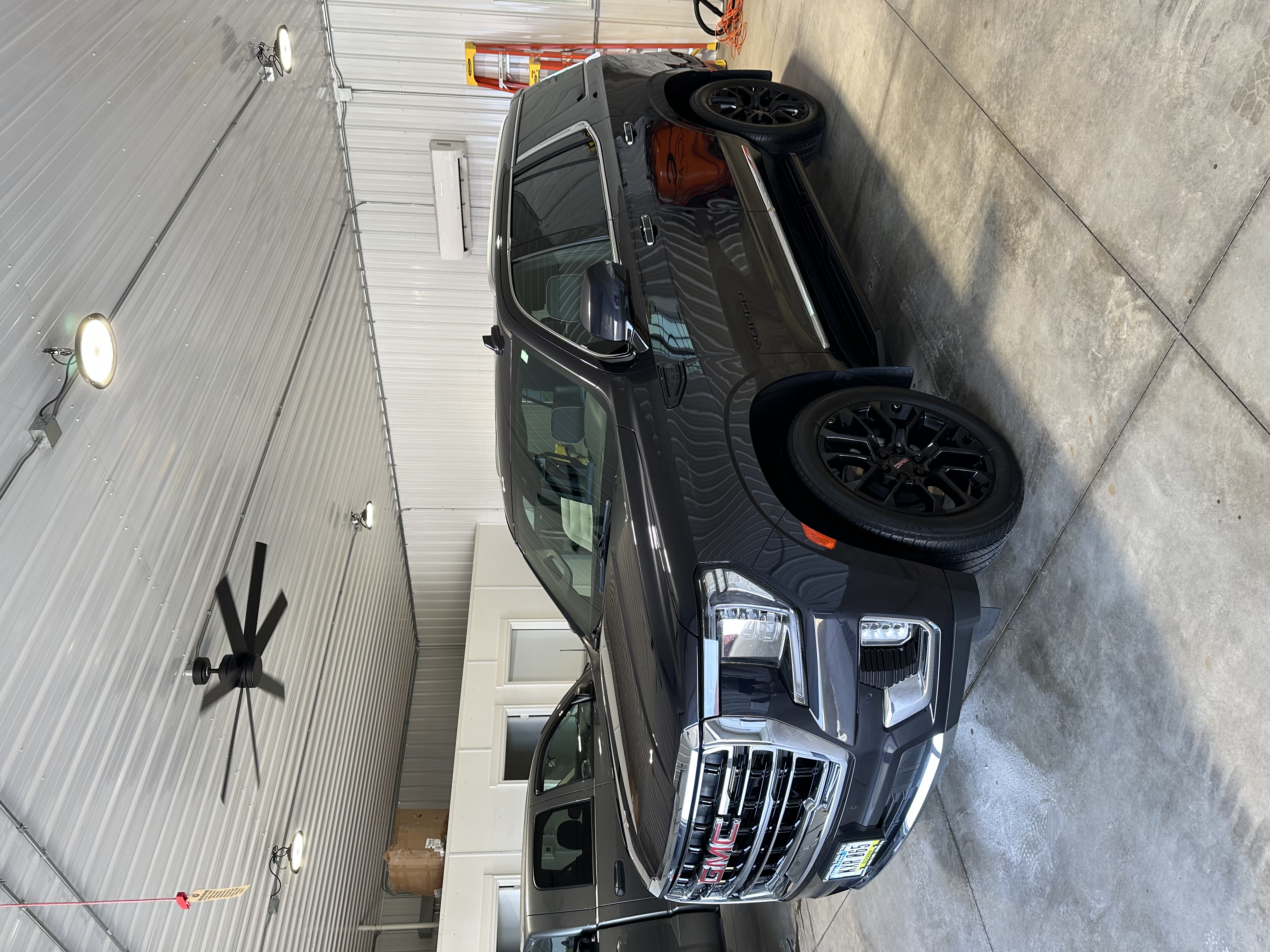 Black GMC Yukon paint correction
